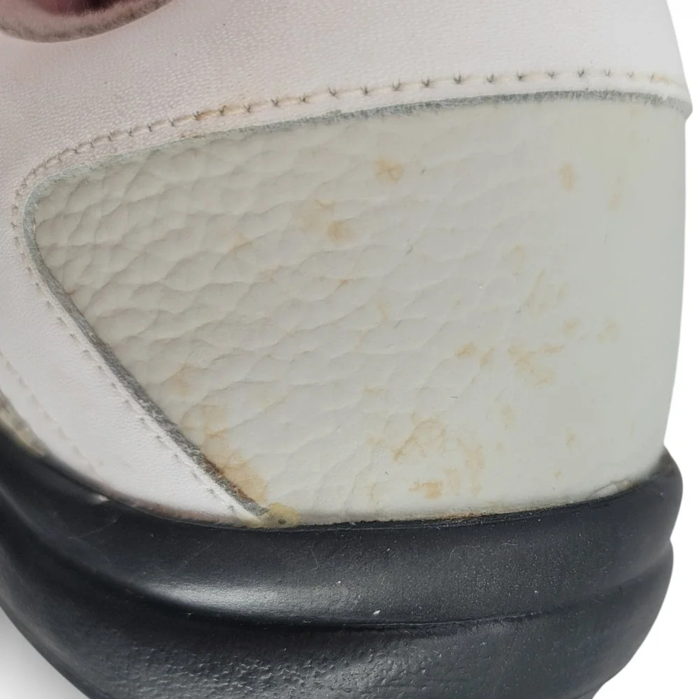 FootJoy Sierra‎ Trek Golf Shoes Womens 10M White Leather Softspikes Cleated